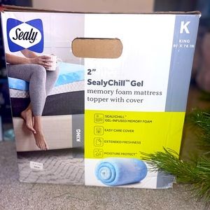 SEALY CHILL GEL MATTRESS TOPPER KING